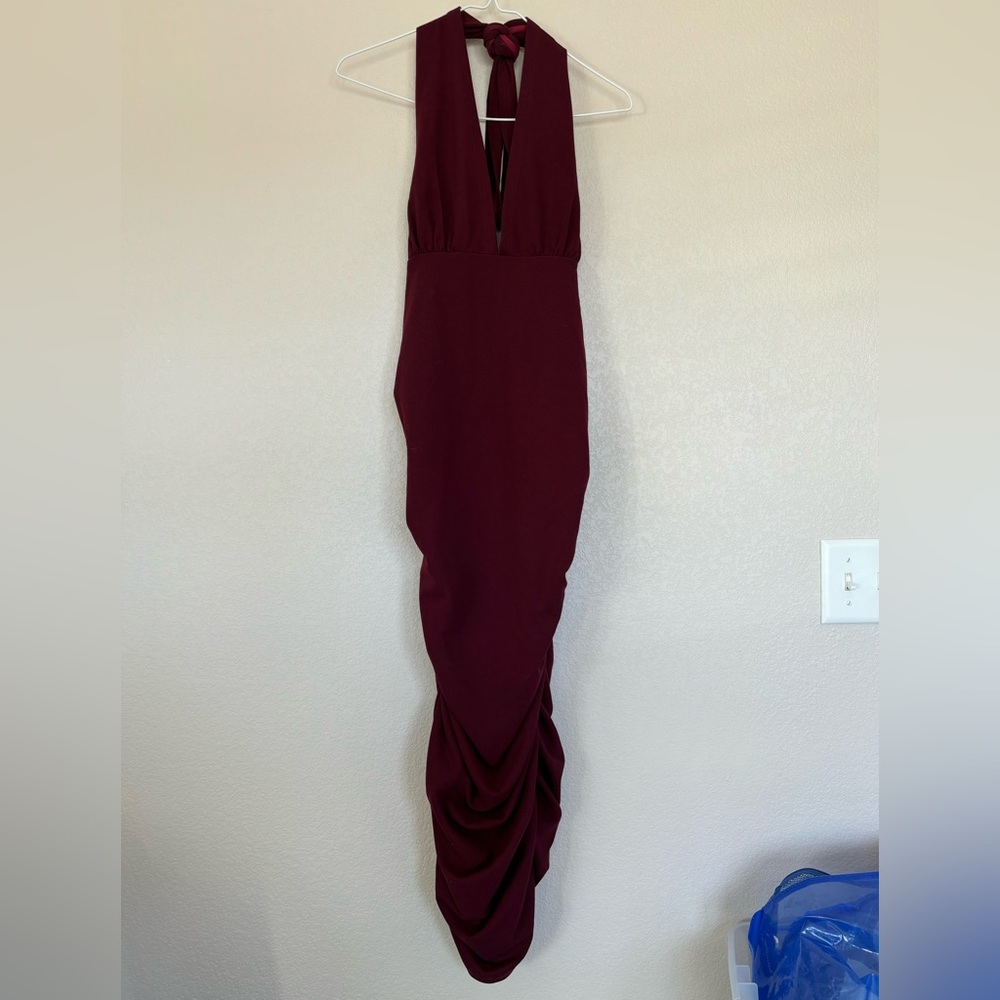 AX Paris Plum form fitting dress, Size 16